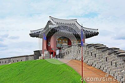 Korea UNESCO World Heritage Sites â€“ Hwaseong Fortress Stock Photo